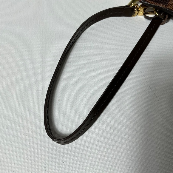 Louis Vuitton Brown Canvas Neverfull Pochette GM Pouch Wristlet with Bag - Picture 6 of 10